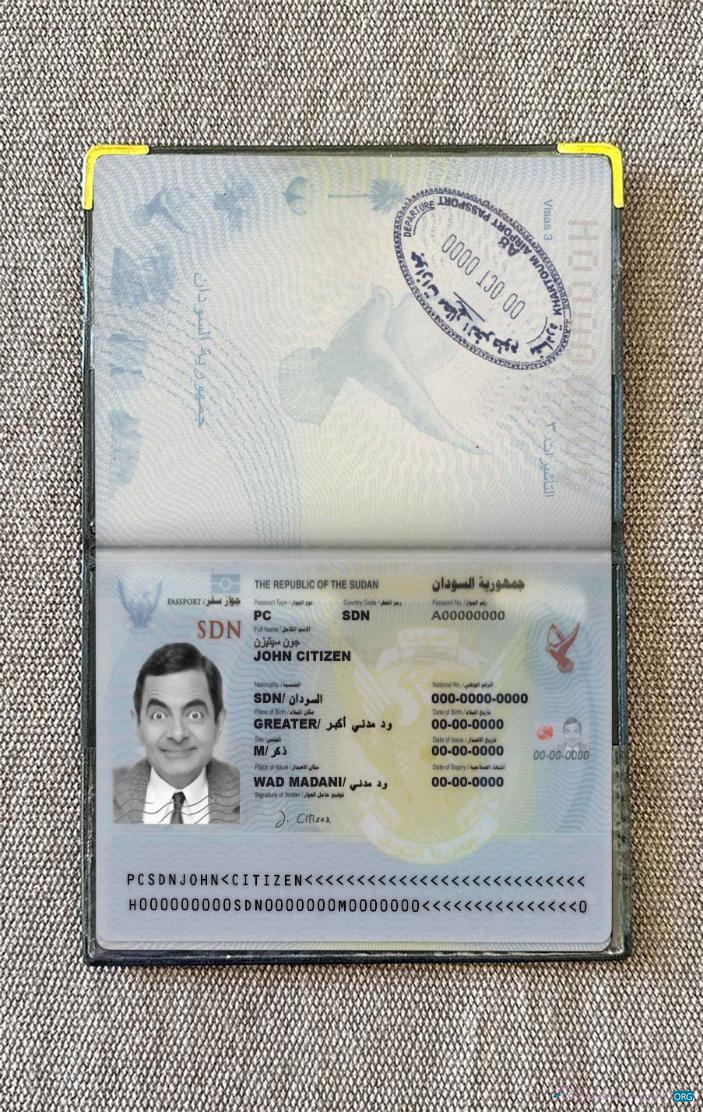 Download Sudan pass photo look Photoshop template